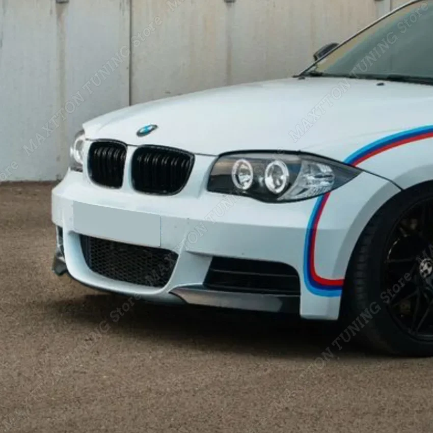 Front Bumper Lip Splitter For BMW E82 Coupe E88 Cabrio M-Tech 118d 120d 120i 125i 2007-2014  Diffuser Splitter Spoiler Protector