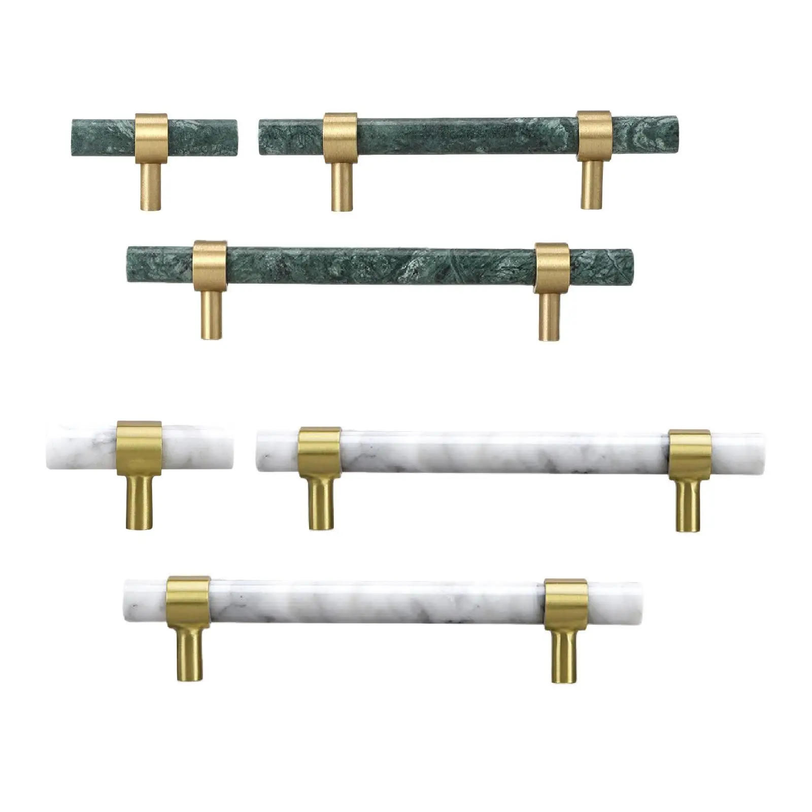 Marble Brass Drawer Handle Replacement Cabinet Pull European Style Handles for Kitchen Dresser Wardrobe