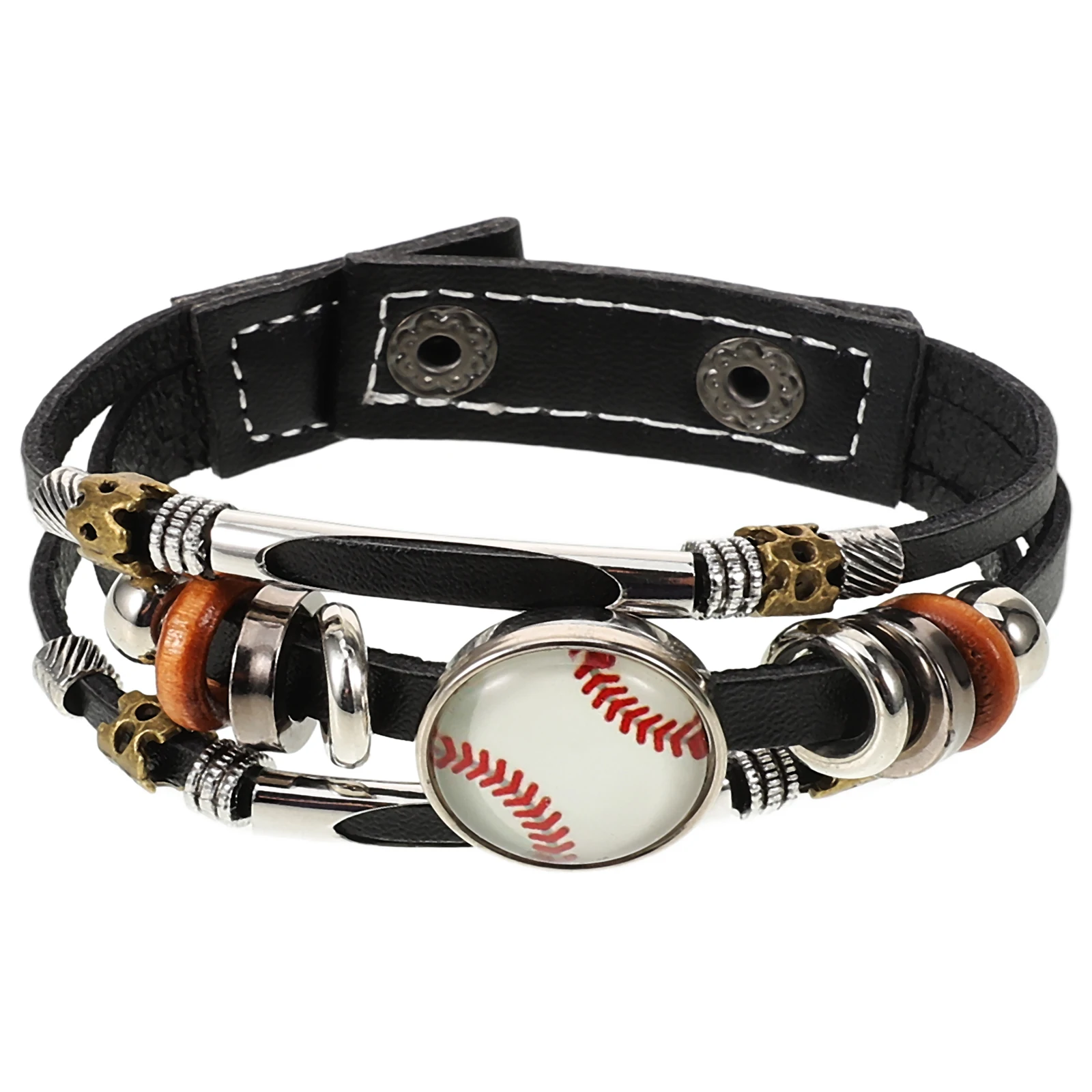 

Football Team Fan Bracelet Sports Souvenir Wristband Retro Men Punk Jewelry Vintage Comfortable Cool Accessories