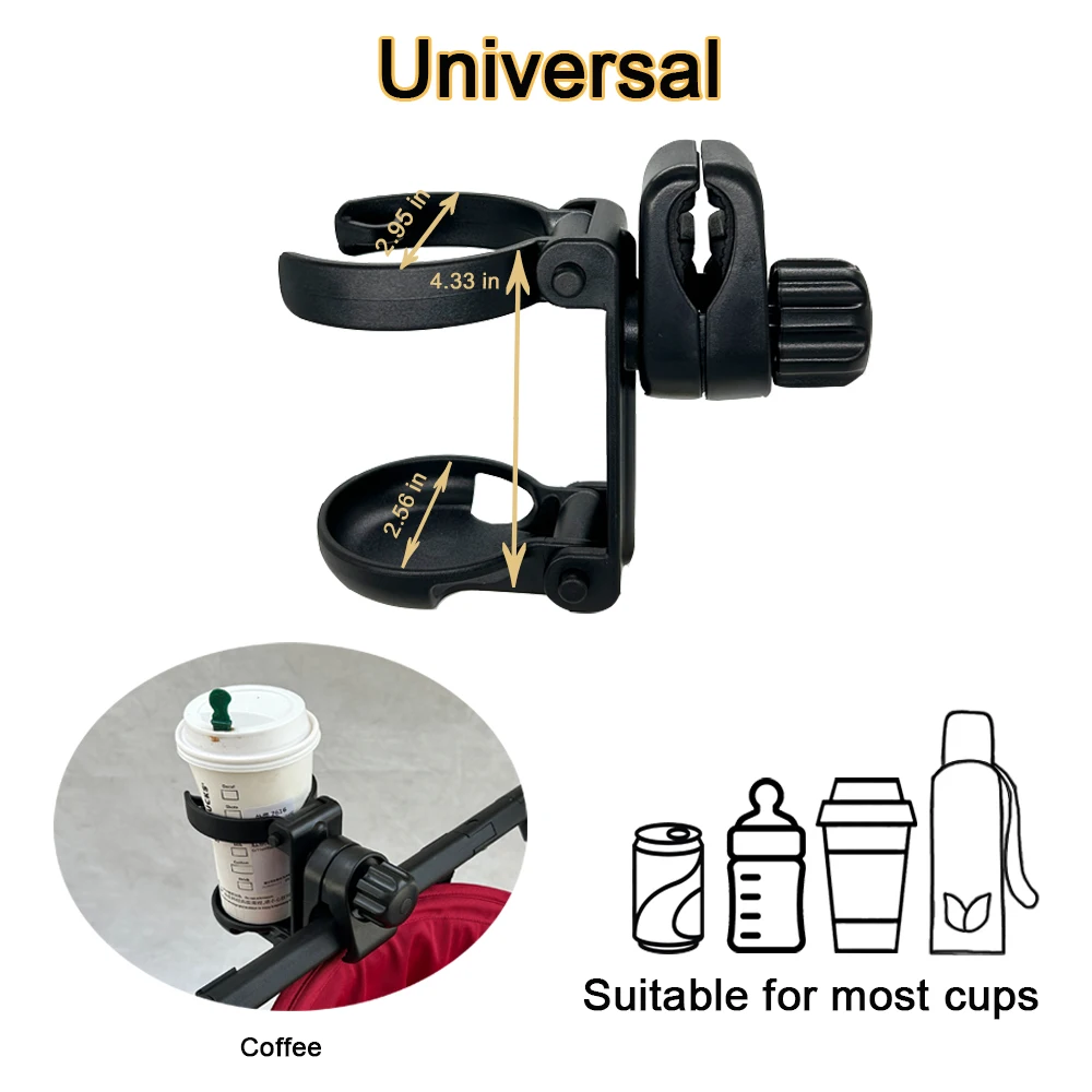 

Baby Stroller Water Cup Holder With Mobile Phone Holderbottle Holderelectric Carbicycle Universal Water Bottle Holder
