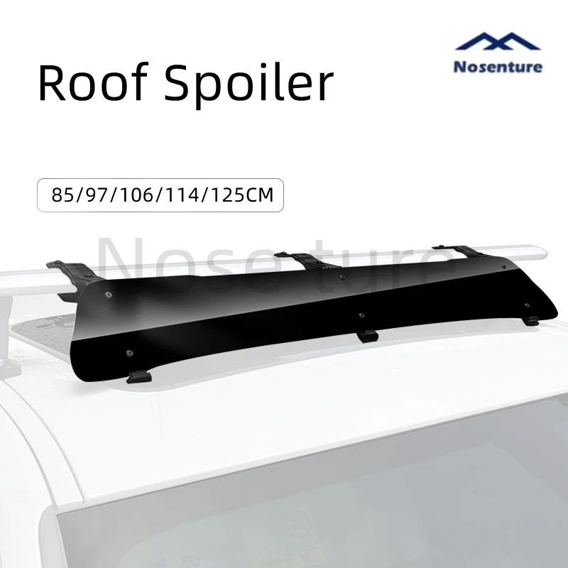 

Roof Spoiler Car Roof Rack Frame Roof Box Crossbar Wind Deflector Silent Wind Noise Reduction Air Deflector 85-125CM