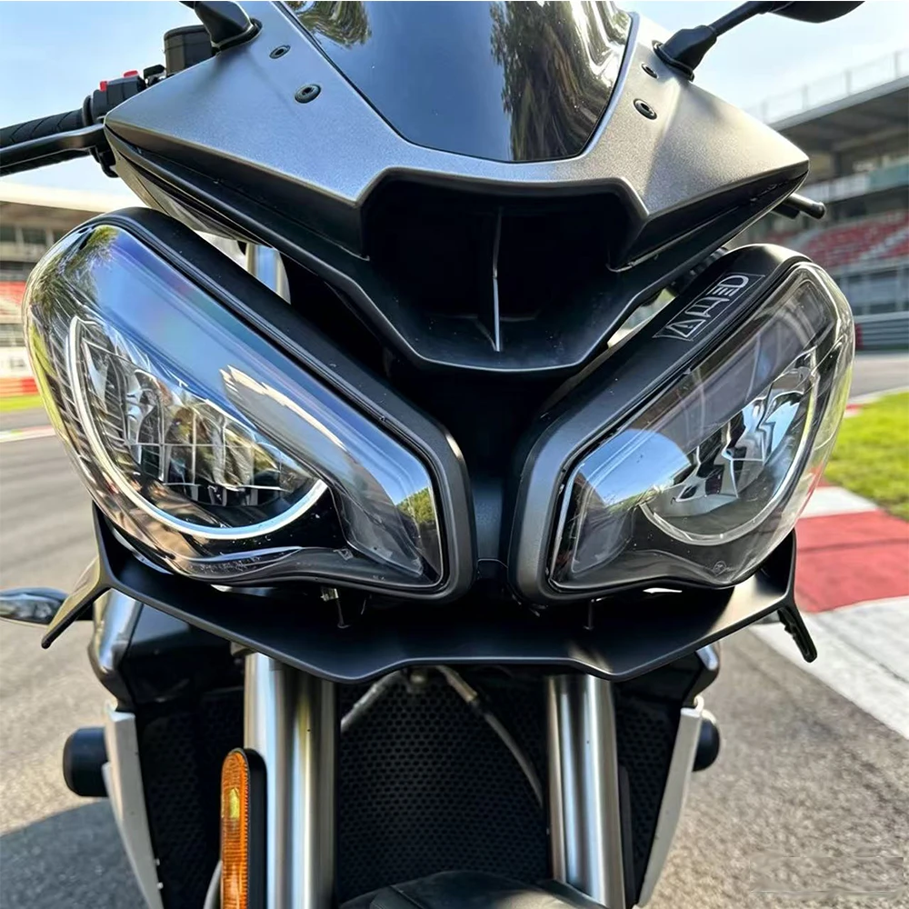 AERO For Triumph Street Triple 765 RS Speed Triple 1200 Front Wing Lip Spoiler Aerodynamic Wind Deflector Motorcycle Accessories