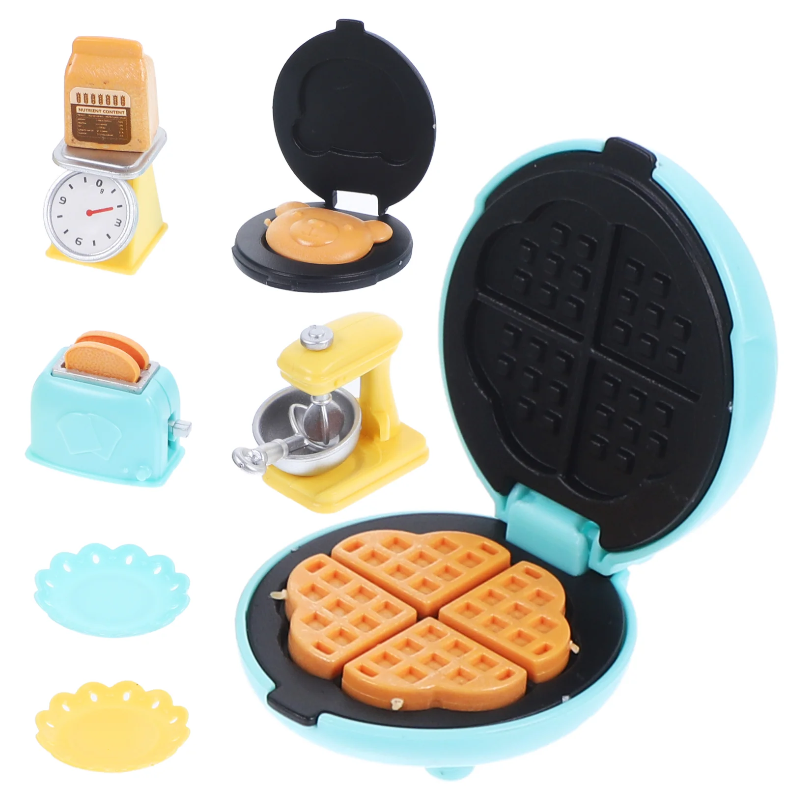 Dollhouse Cooker Simulated Kitchenware Mini Model Miniature Adorn Baking Toy Accessory Child