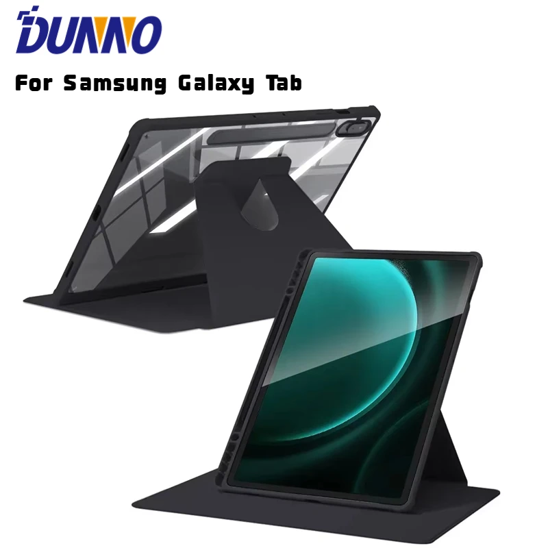 For Samsung Galaxy Tab S9 FE Case for S6 lite Tab A9 A8 S9 Plus FE Smart Auto Sleep Wake Function Acrylic Faith Tablet Cover