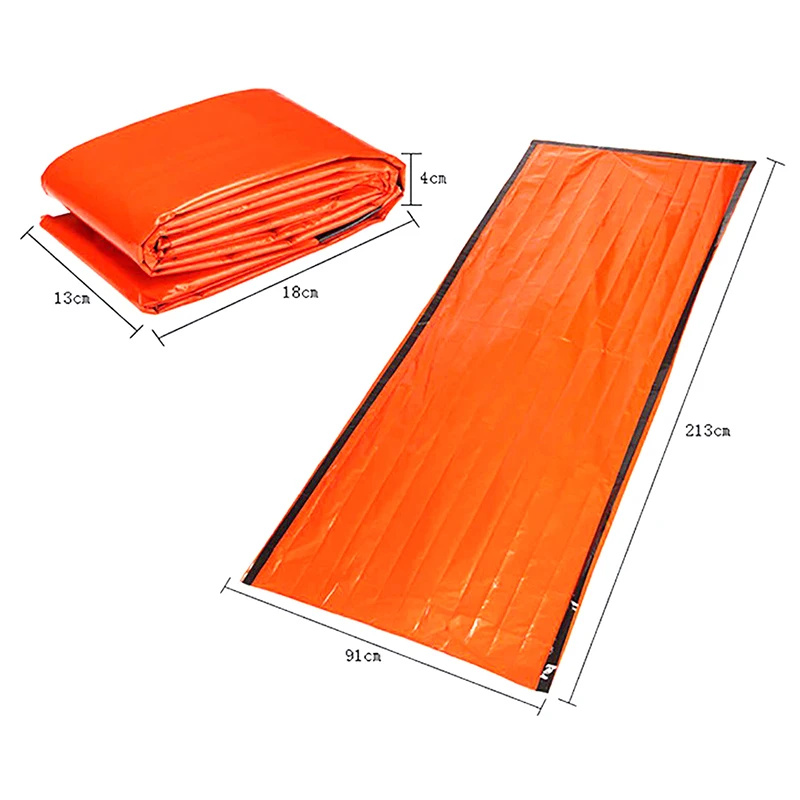 Emergency Sleeping Bag Ultra Waterproof Mylar Thermal Blankets Lightweight Survival Sleeping Bag Keep Warm For Camping Hiking