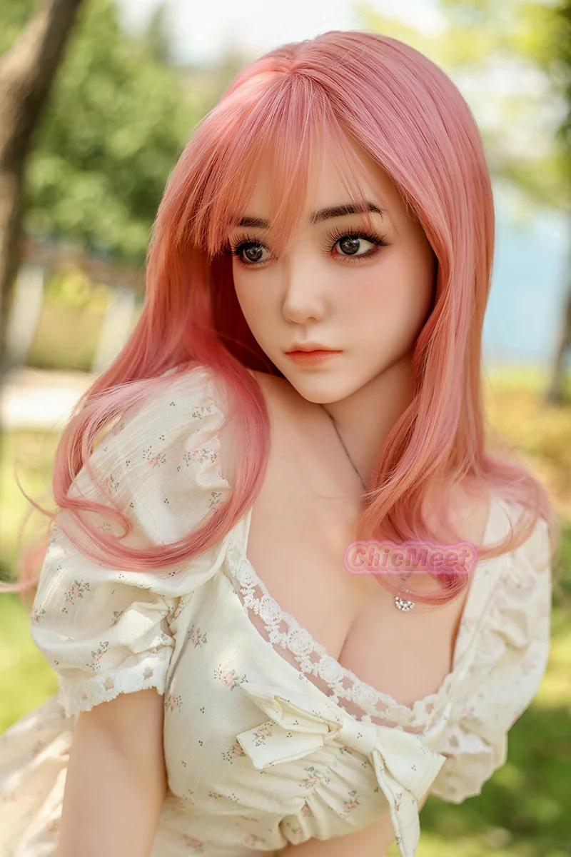 Metal Skeleton Solid Doll Pink Hair Human Size Sex Doll Soft Body Realistic Vagina Anal Oral Insertion Adult Entertainment Toy view 5