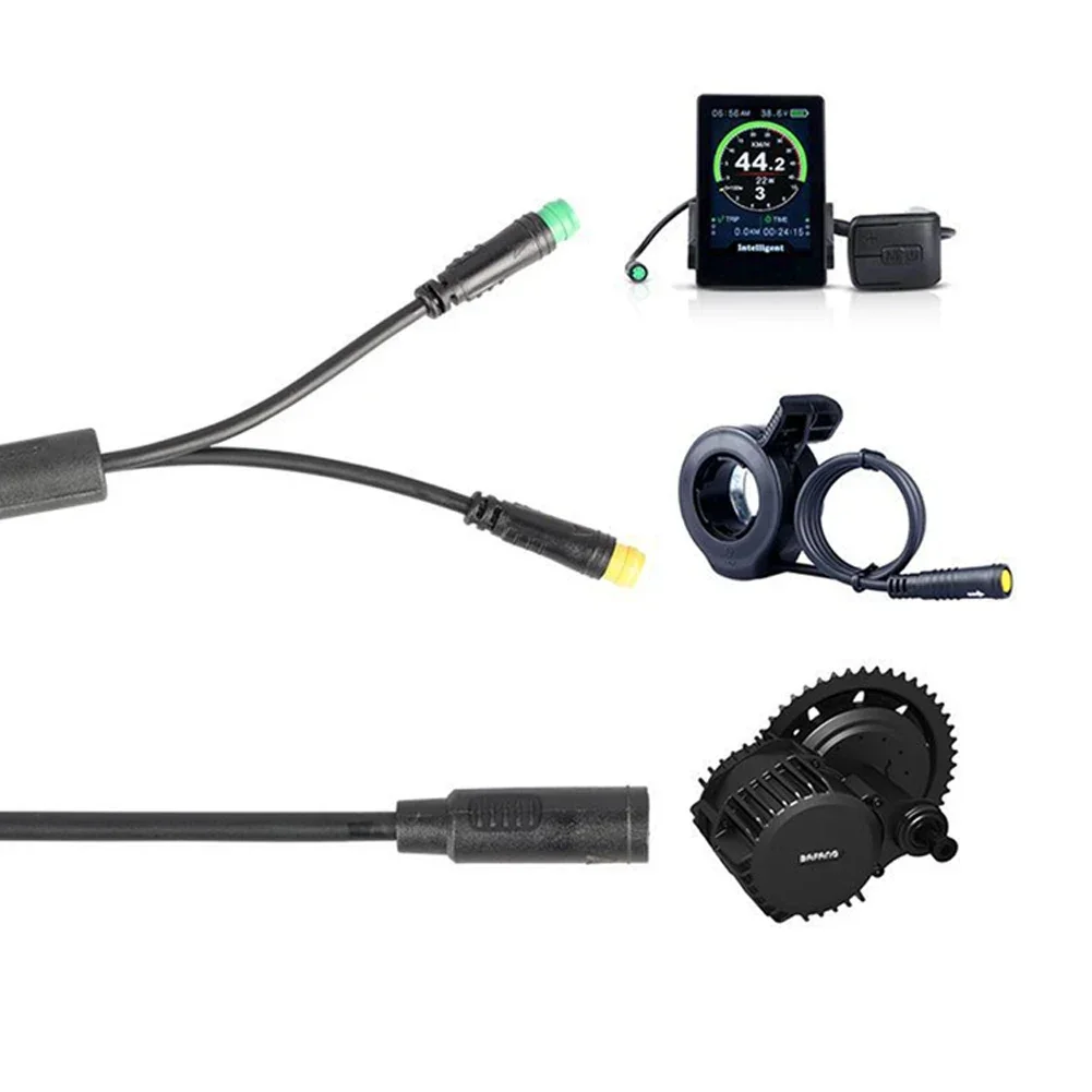 

SPORTFUNSF Cable Display Thumb Throttle Cable Display For Bafang BBS01/02 BBSHD Thumb Throttle Waterproof 1T2 Durable And Practi