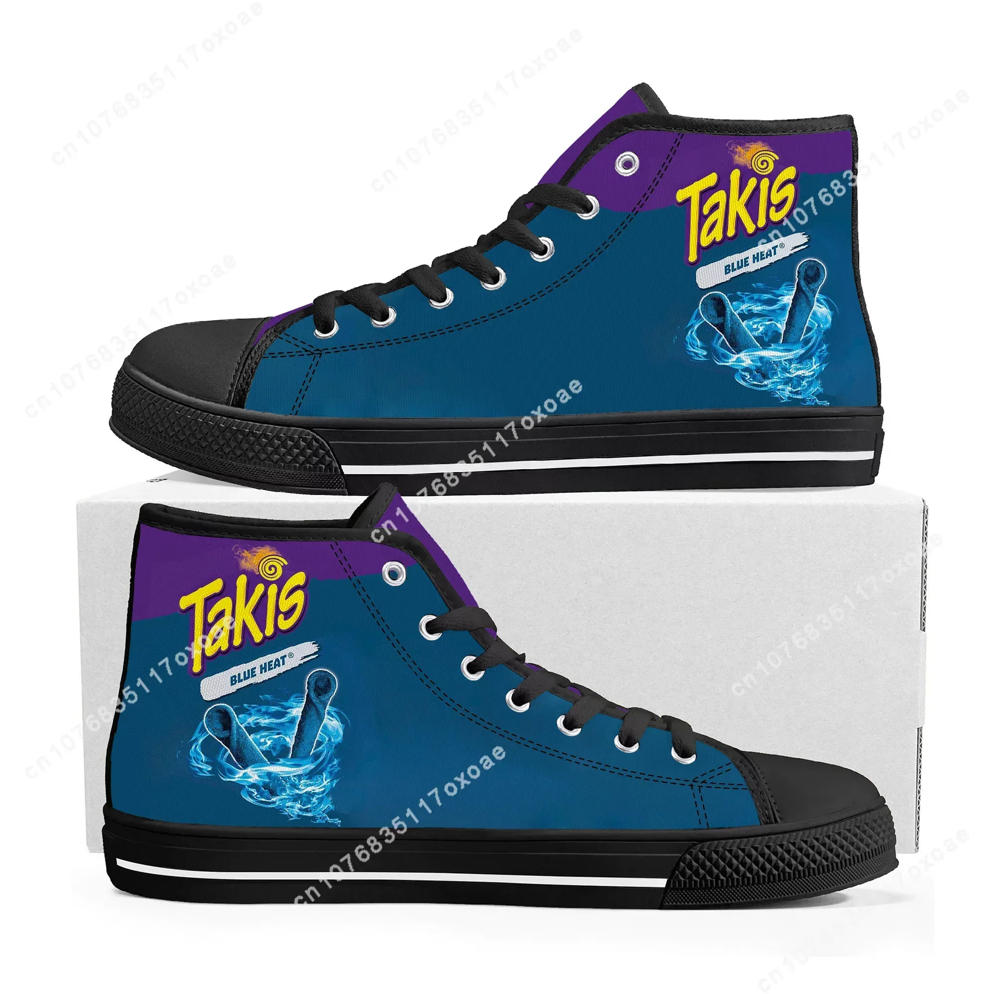 Funny Chips Takis Food Snack High Top Sneakers Mens Womens High Quality Canvas Sneaker couple Casual Shoe Custom Shoes