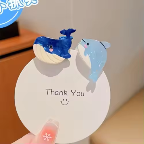4.5cm Mini Cute Claw Clip Small Girl Hair Claw Semi Transparent Bangs Side Clip Small Shark Clip Women's Hair Apparel Accessory - Image 10