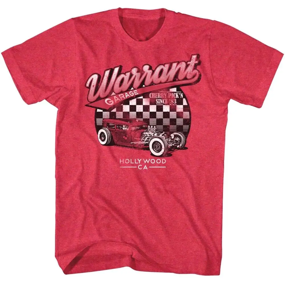 Warrant Garage Cherry Roadster Mens T Shirt  Rock Band Album Tour Merch