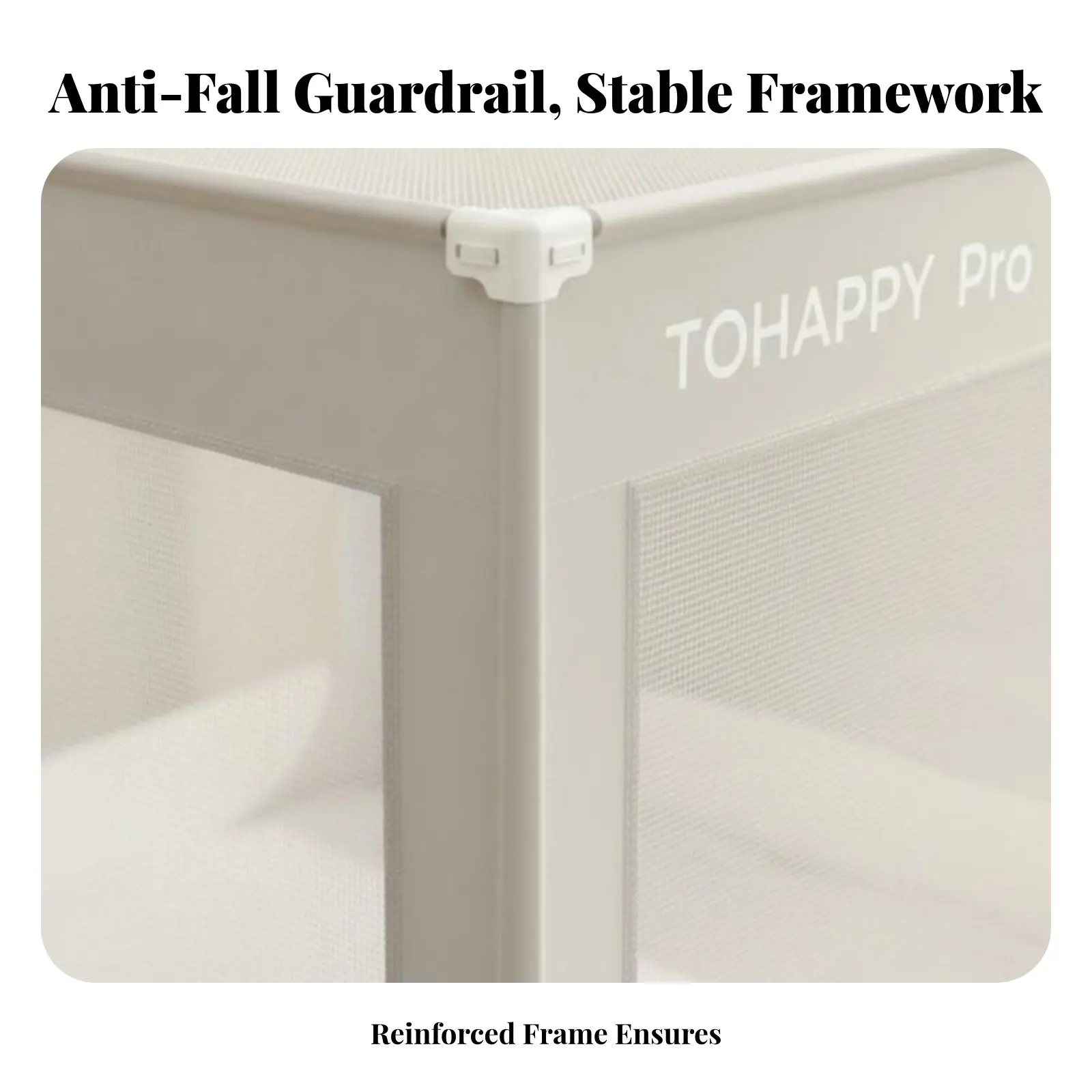 

Young Child Bed Enclosure Anti-Fall Design Child Safety Gear Adjustable Height Breathable for Young Children, Infants, Bedroom