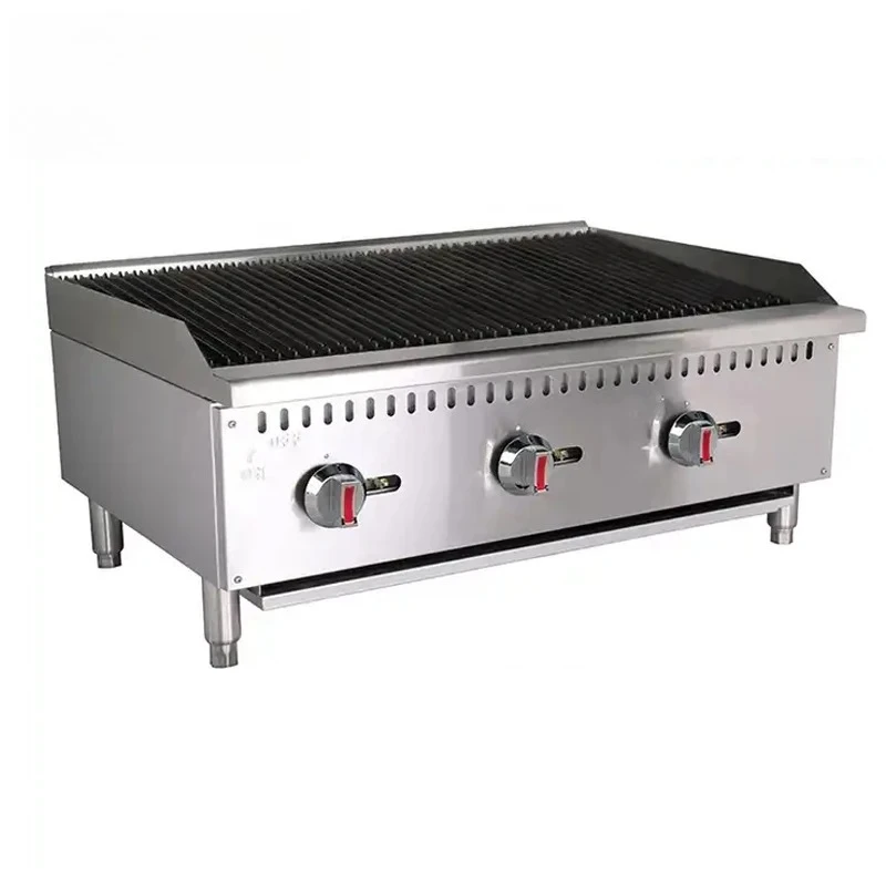 Certificate Commercial Kitchen Equipment 36" Tabletop Flat Top Hamburger Grill Griddle for Restaurant