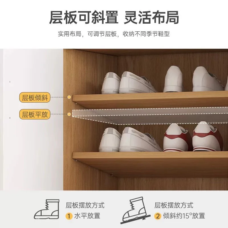Shoe cabinet household door home storage 2025 new popular simple locker against the wall entrance