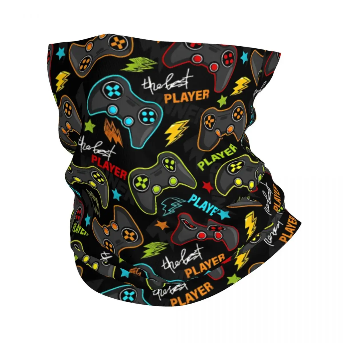 Game Controller Thin Wrap Scarf Bandana Neck Gaiter Face Cover Headband