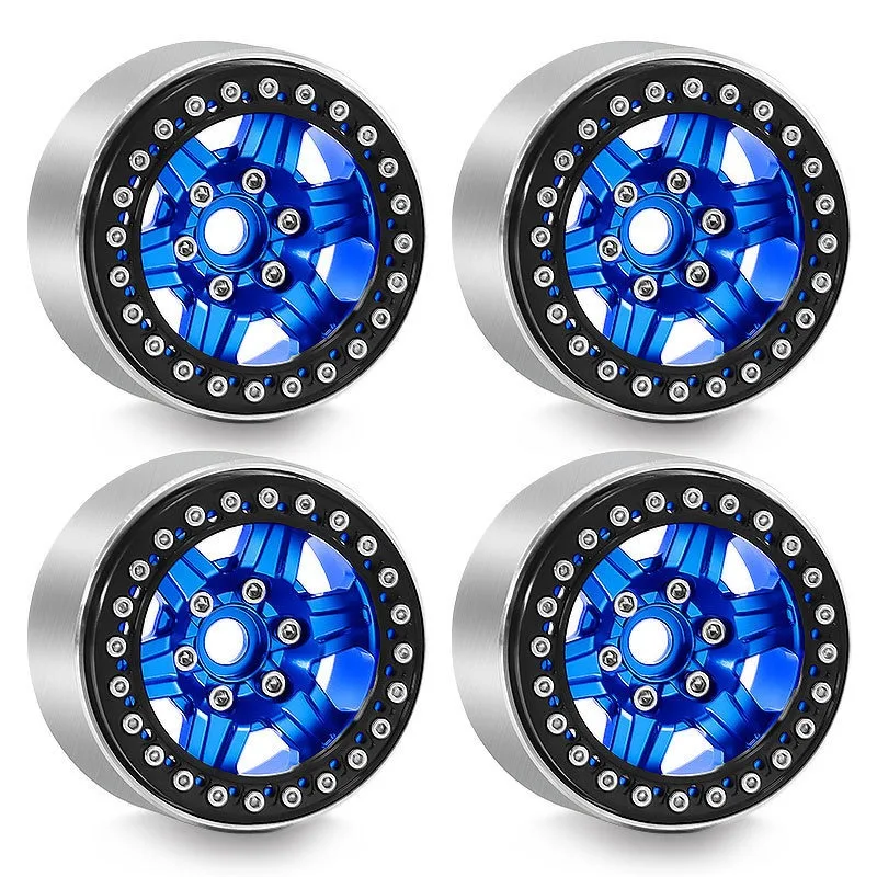

1.9 Inch Metal Alloy Wheel Rims for SCX10 III II TRX4 TRX4 Sport Axial 90046 D90 RC4WD Gelande II 1/10 Rock Crawler CNC Upgrade