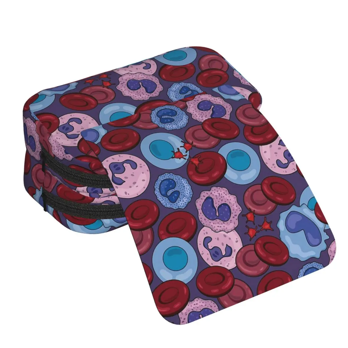 Hematology Blood Cells Medical Laboratory Scientist Pencil Case for Students Gifts Pen Box Pencil Bag Supplies Pen Holder Bag