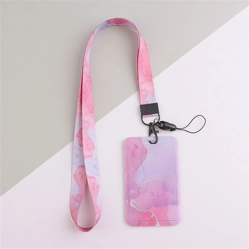 Office Supply Cute Credit Card Student Keyrings Men And Women ID Card Holder Card Straps Credential Holder Lanyard Card Holder