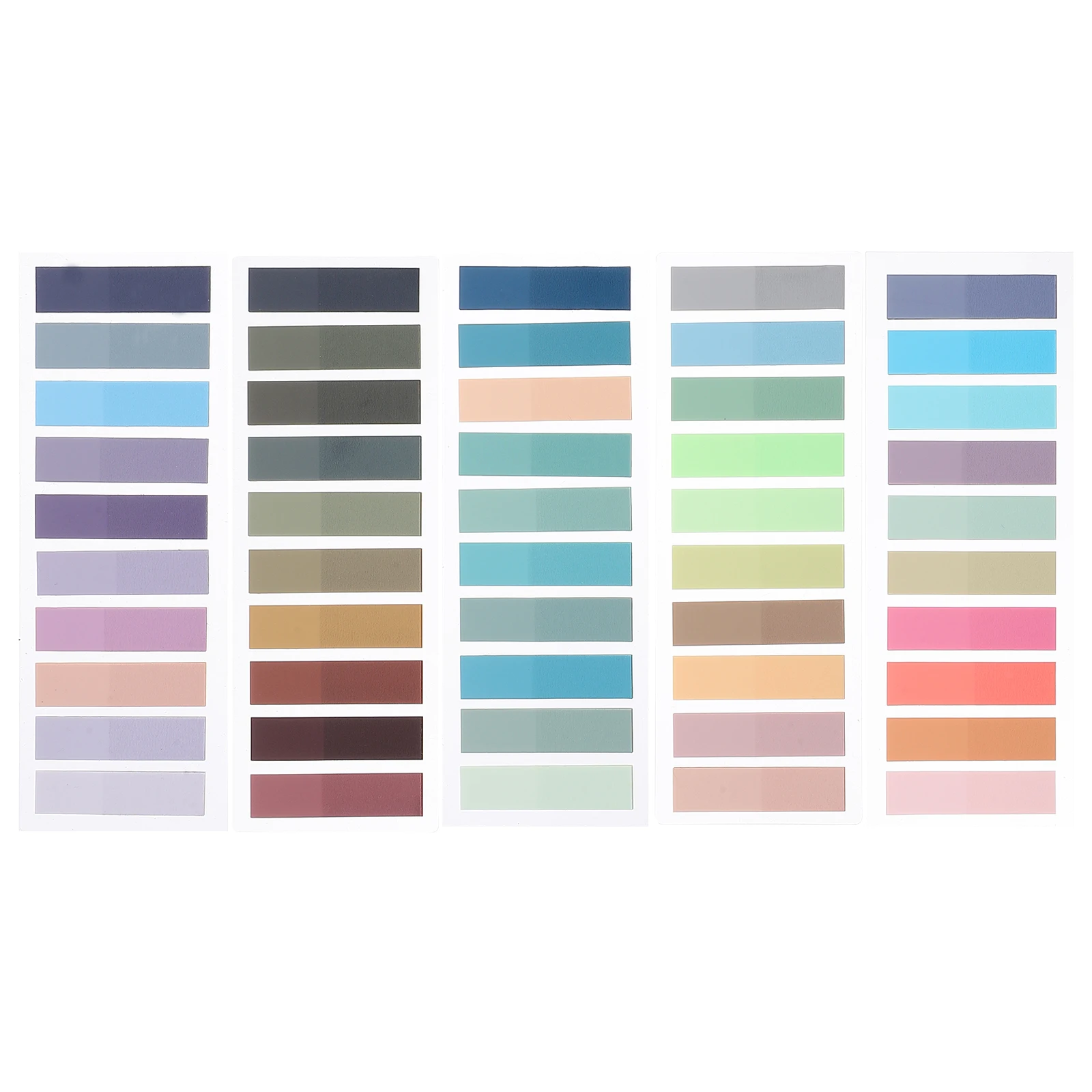 Sticky Index Tabs Professional Highlight Strips Reading Markers Transparent Soft Texture Long Lasting Adhesion Colorful