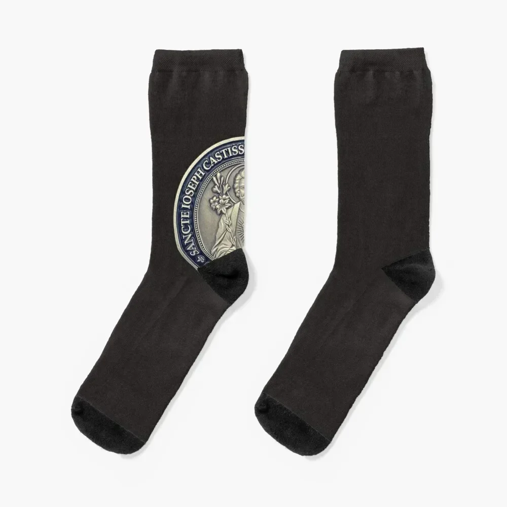 

Saint Joseph Terror of Demons, San Giuseppe, St Joseph Classic T-Shirt Socks new year gifts sport Socks For Men Women's