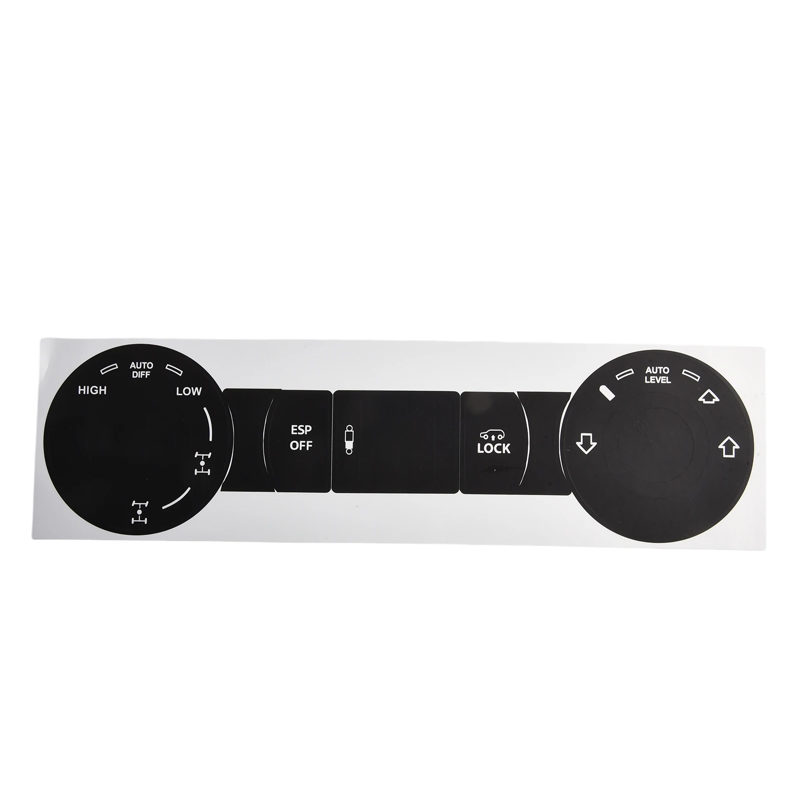 For TOUAREG 2004 2009 Radio Navigation Button Decal Stickers Repair Set with Vinyl Material for Push Button Restoration