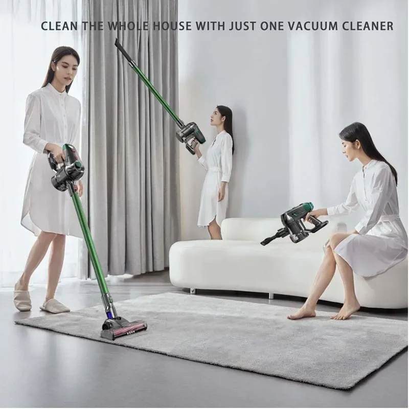 Portable Wireless Cleaner Vacuum Cleaner 13Kpa Powerful Suction Vacuum 4 in 1 Lightweight Vacuum for Hardwood Floor Pet Hair