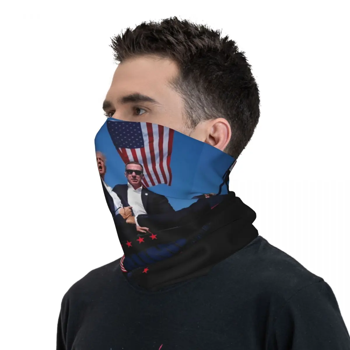 Outdoor Sports Balaclava Arrested.Shot.Still Fighting Donald Trump Cycling Mask Soft Motorcycle Tactical Mask Fun UV Neck Gaiter