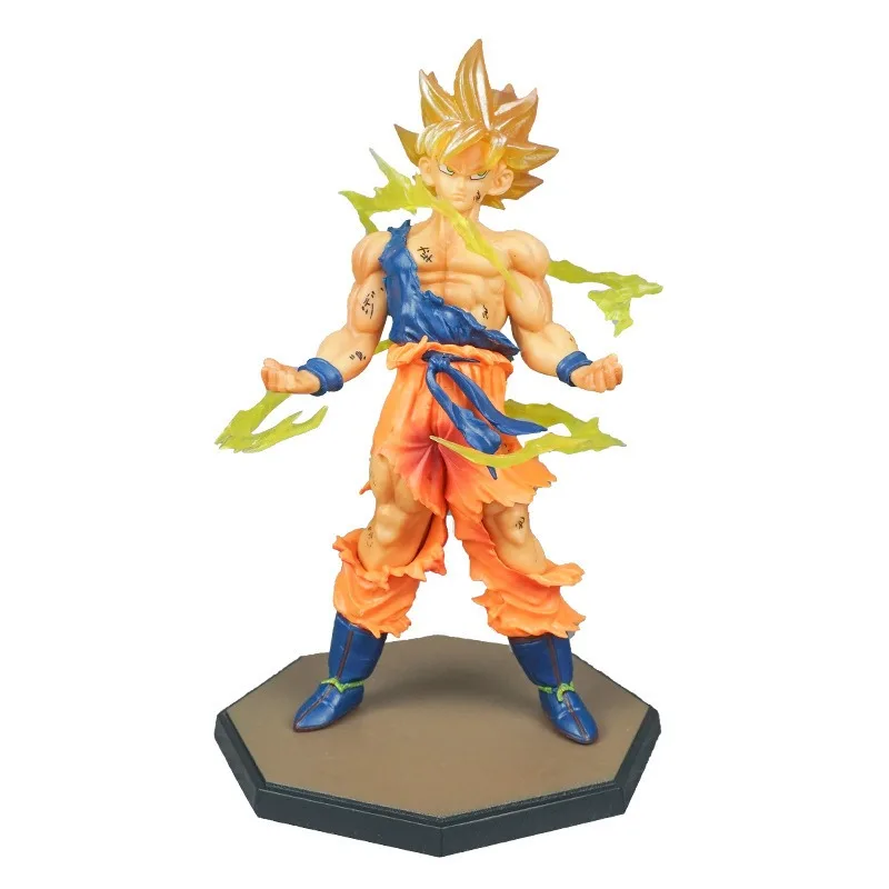 Figure Dragon Ball anime Son Goku action figure Super Saiyan Figurine ornamento da tavolo Collezione modello bambola giocattoli Regalo di compleanno