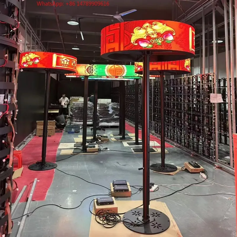 

Customized Shape Arc Round Pillar Full-Color Indoor Flexible LED Video Wall Display Screen