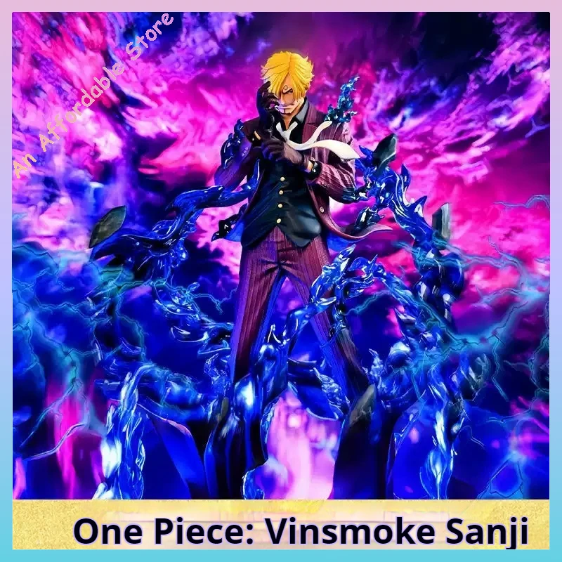 

One Piece 25cm Figure Sanji Anime Figures Pop Smoking Sanji Figurine Devil Foot Statue Pvc Collection Kids Toys Birthday Gifts