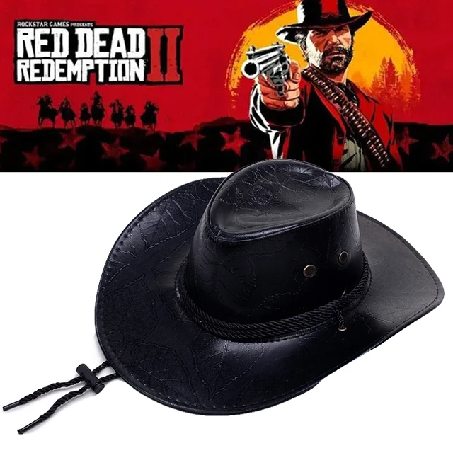 Game Red Dead Redemption 2 Cowboy Hat Cosplay Costume Prop Hats Leather Unisex Hats AliExpress