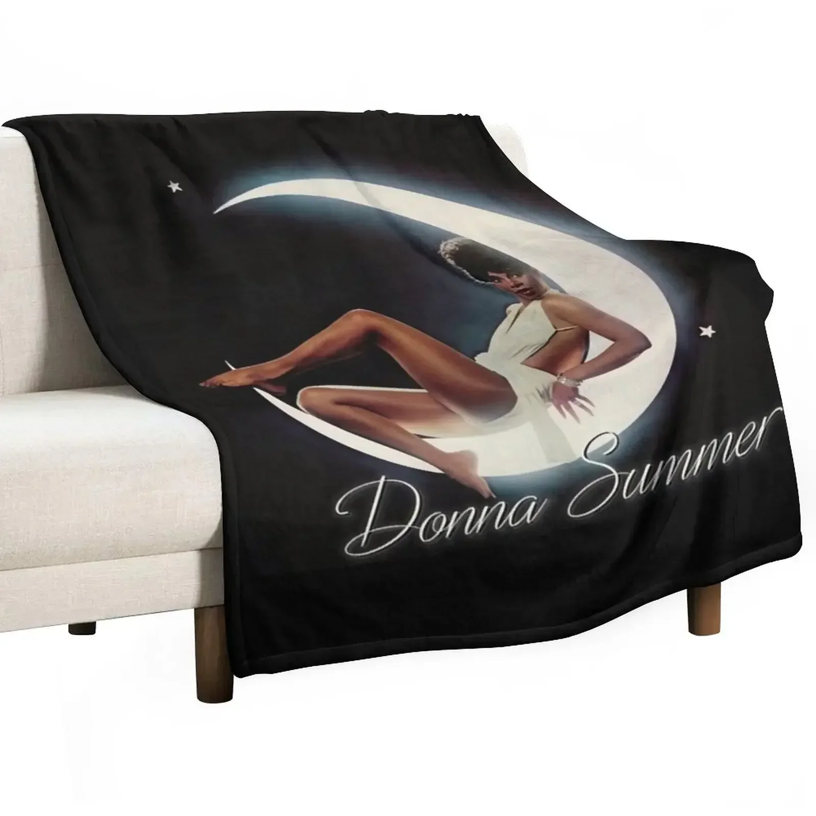 

Retro Vintage Donna Summer Four Seasons Of Love Awesome For Music Fan Throw Blanket Decoratives wednesday Blankets