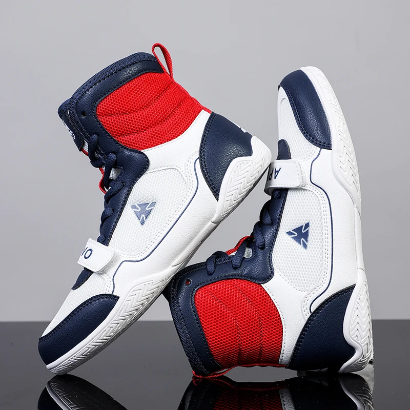 zapatos-de-lucha-libre-de-cana-alta-2026-botas-de-boxeo-con-cordones-para-ninos-zapatos-de-boxeo-antideslizantes-para-jovenes-zapatos-de-boxeo-para-interiores
