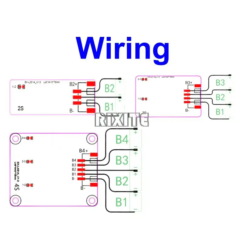 1A 2S-24S aktywny korektor litowo-jonowy Lifepo4 wersja indukcyjna aktywny balanser Transfer energii BMS