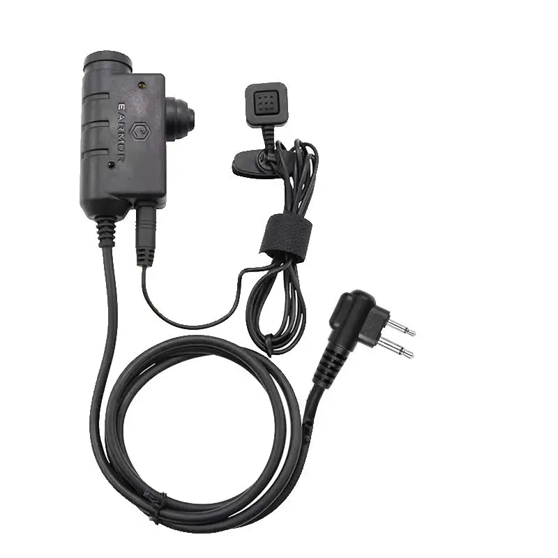 EARMOR tactical headset PTT adapter. Military communication headset PTT, KENWOOD, M2, MOBILE PHONE