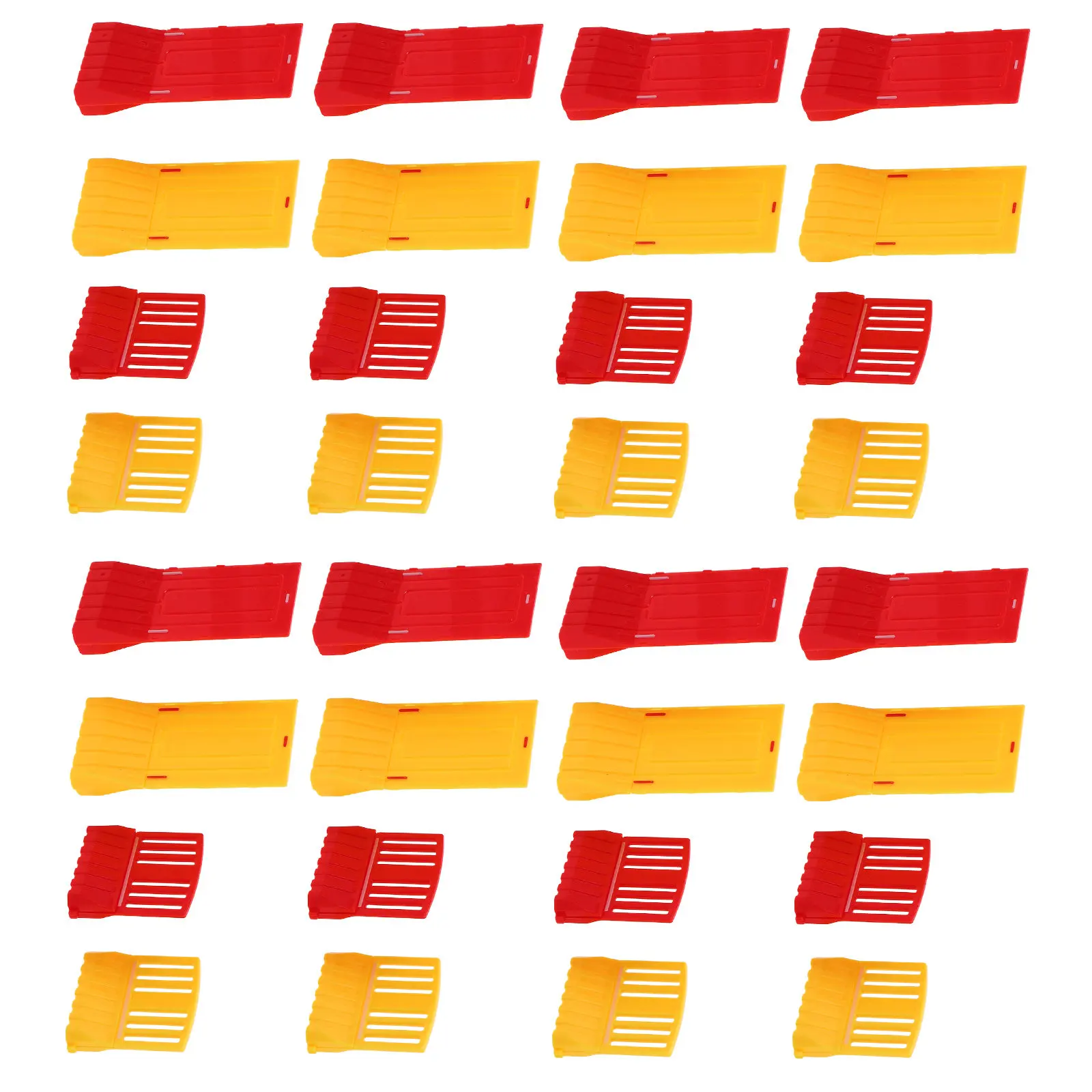 

32Pcs Mini Traffic Fences Detailed Construction Fence for Hand-Made Micro Landscape Garden Village Scene Decoration