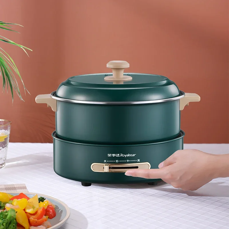 220V Electric Hot Pot with Large Capacity, Separable and Multi-functional for Home Cooking