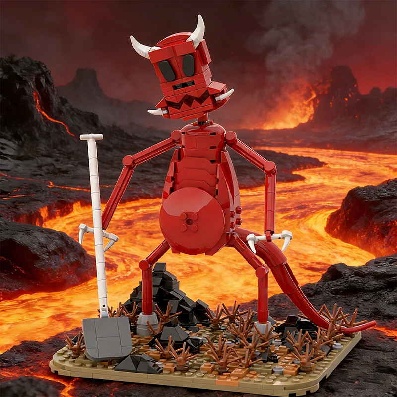 589 PCS Brickheadz Style Domino MOC Customize Modular Building Block Creative Design Educational Simple DIY Toy Christmas Gift