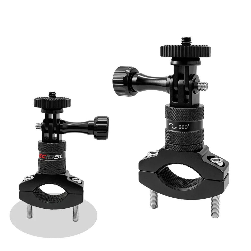 Aluminum Alloy Bike Handlebar Mount For Gopro Hero 12/11/10/9/8/7/6/5/4 Session AKASO Campark And Other Action Cameras
