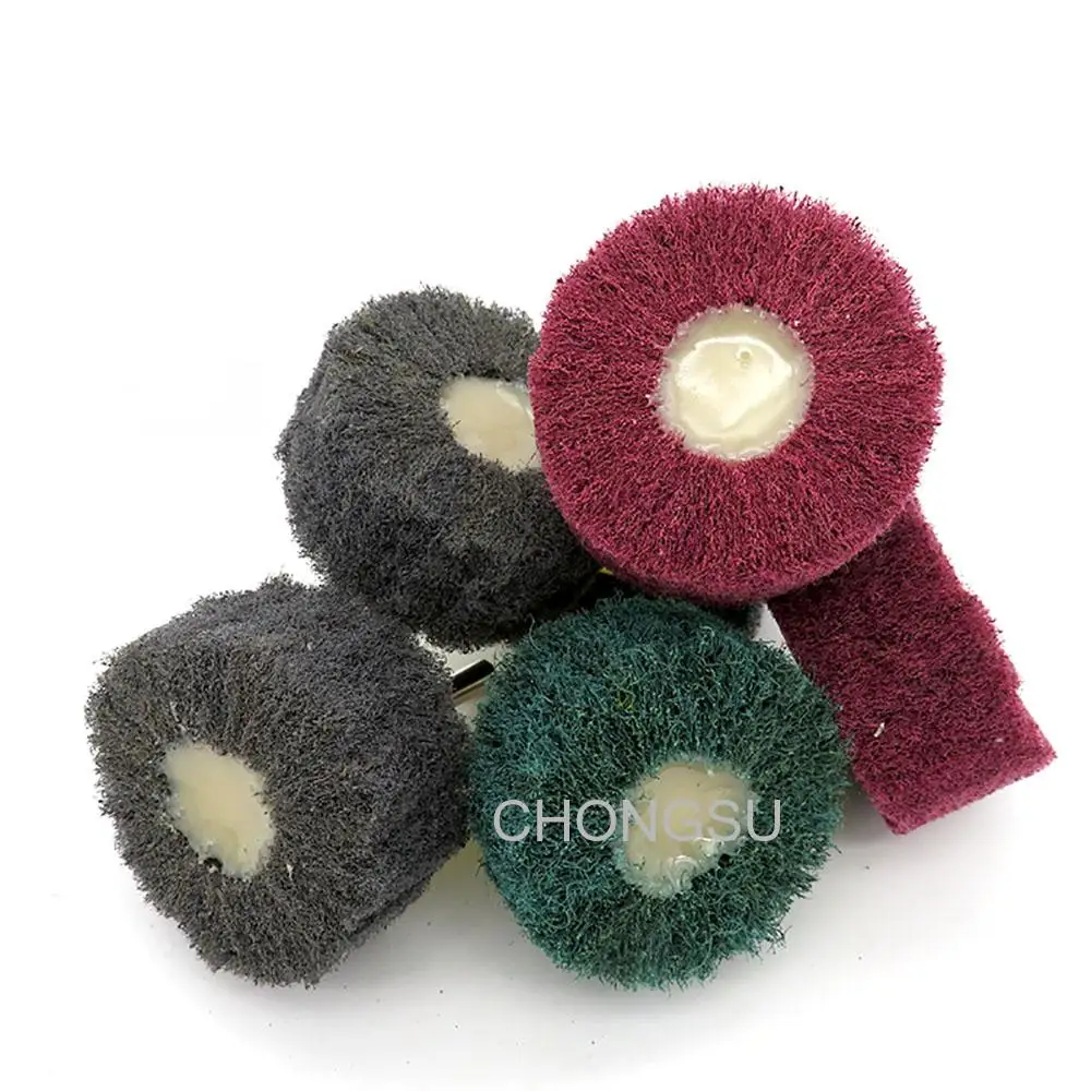 1-10Pcs 6mm Shank Flap Sanding Wheel 25x50mm Nylon Fiber Abrasive Scouring Buffing Polishing Wheel 240# 400# 800#