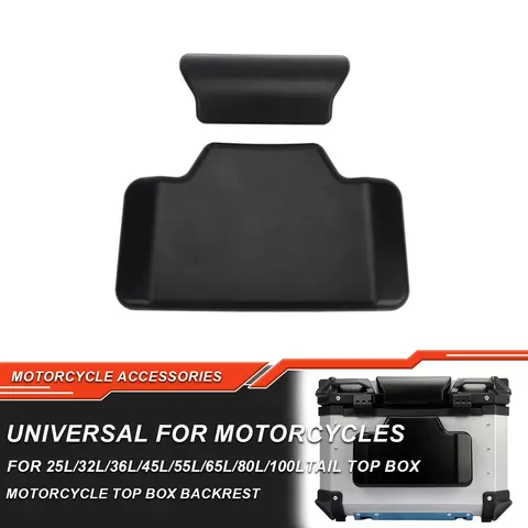 55L 65L 오토바이 승객 등받이 백 패드 범용 자체 접착 충격 방지 모토 후면 탑 케이스 박스 수하물 쿠션 패드