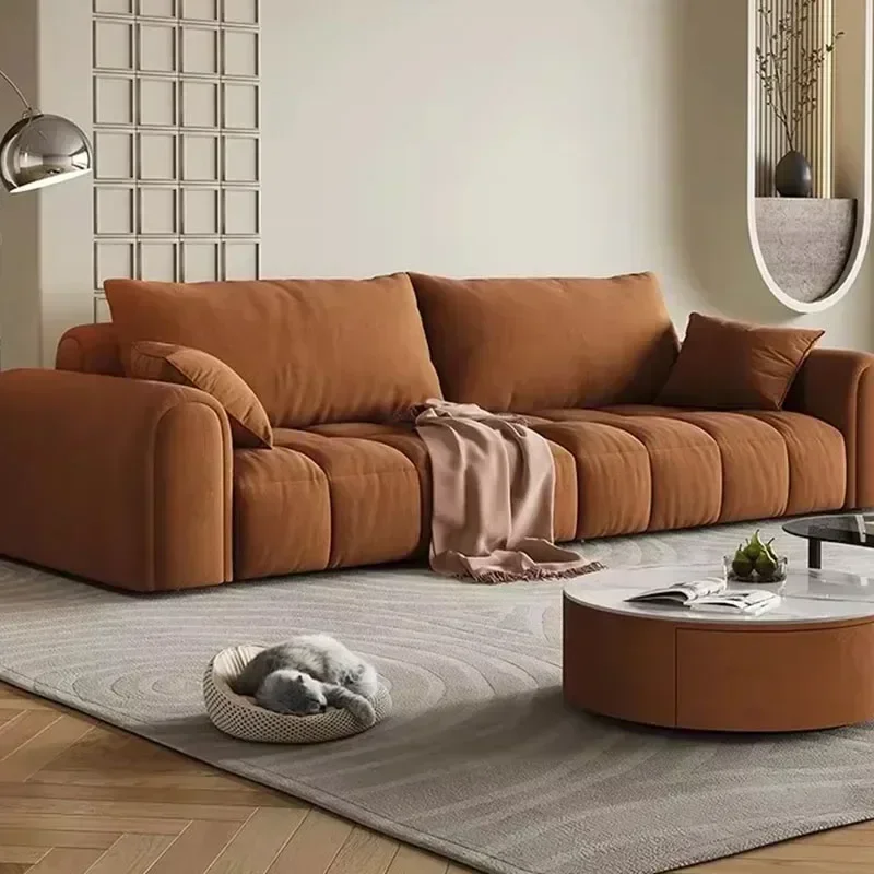 

Designer Living Room Puff Sofa Comfortable Reclining Luxury Elegant Modern Sofa Lazy Relaxing Modern Divano Trendy Furniture