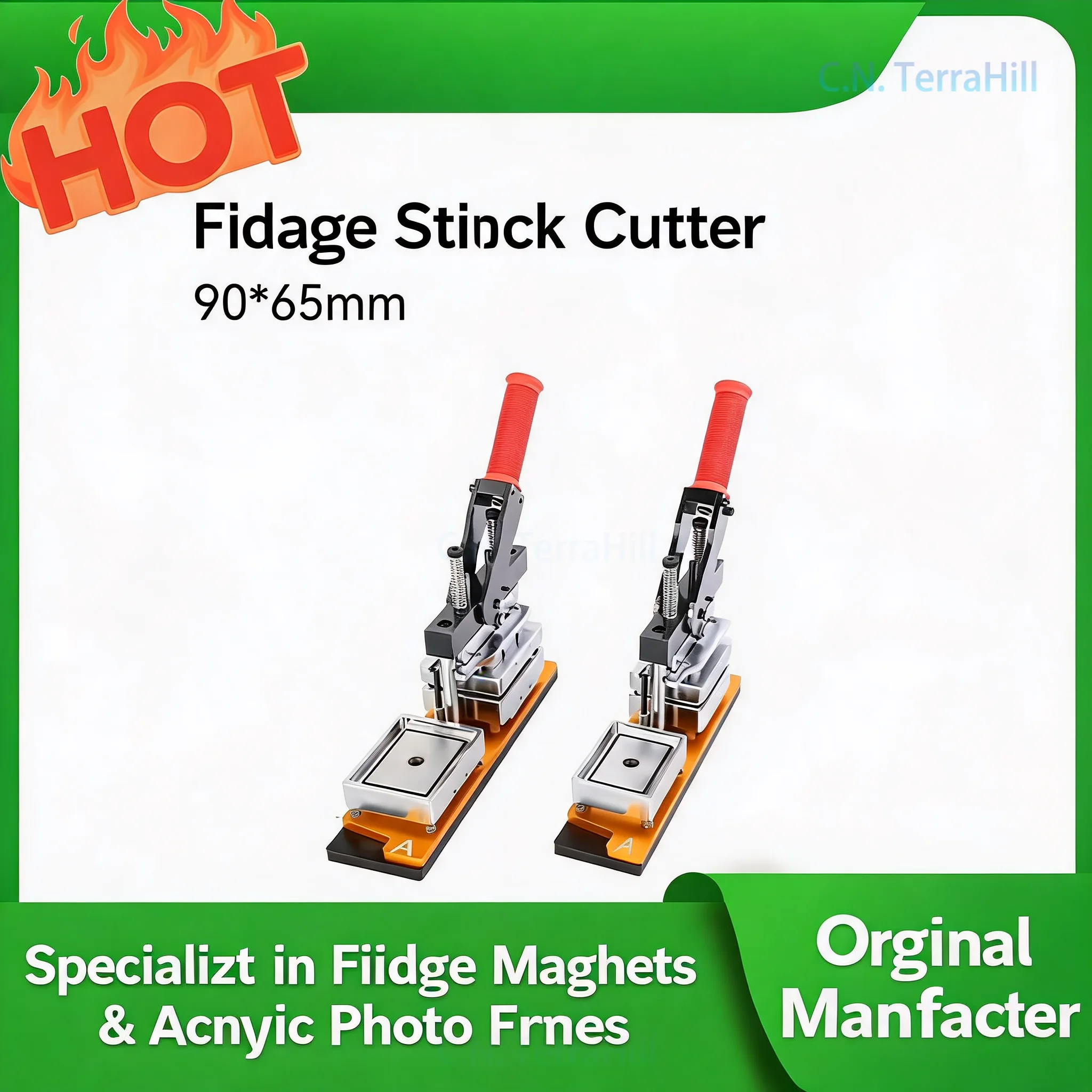 90x65mm Rectangular Manual Rotary Badge Making Machine Die Mold Tool for DIY Pinback Magnet Crafts