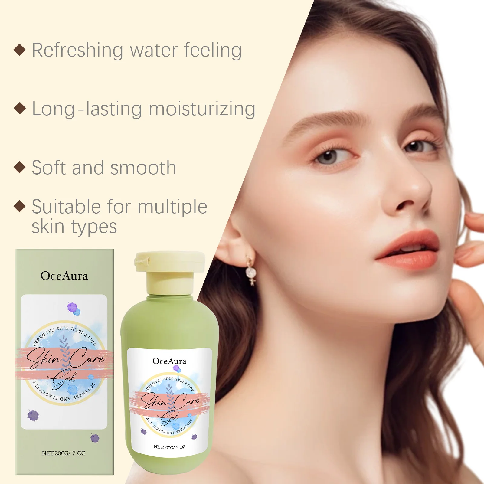 

Body Moisturizing Gel Deep Nourishing Relieve Dryness Improves Rough Touch Improves Elasticity Strengthen Barrier Refreshing Gel