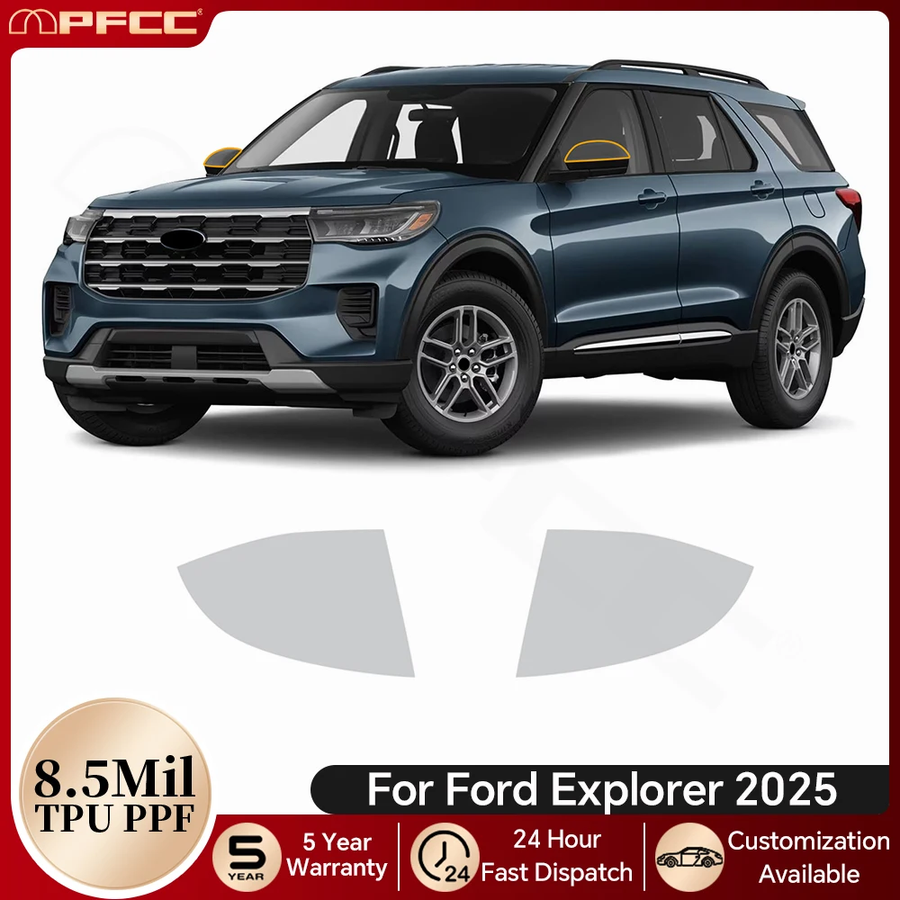 

For Ford Explorer 2025 Headlight Rearview B C Pillar TPU Paint Protection Film Pre-cut PPF Bra Anti-scratch Kit Resistant Cover