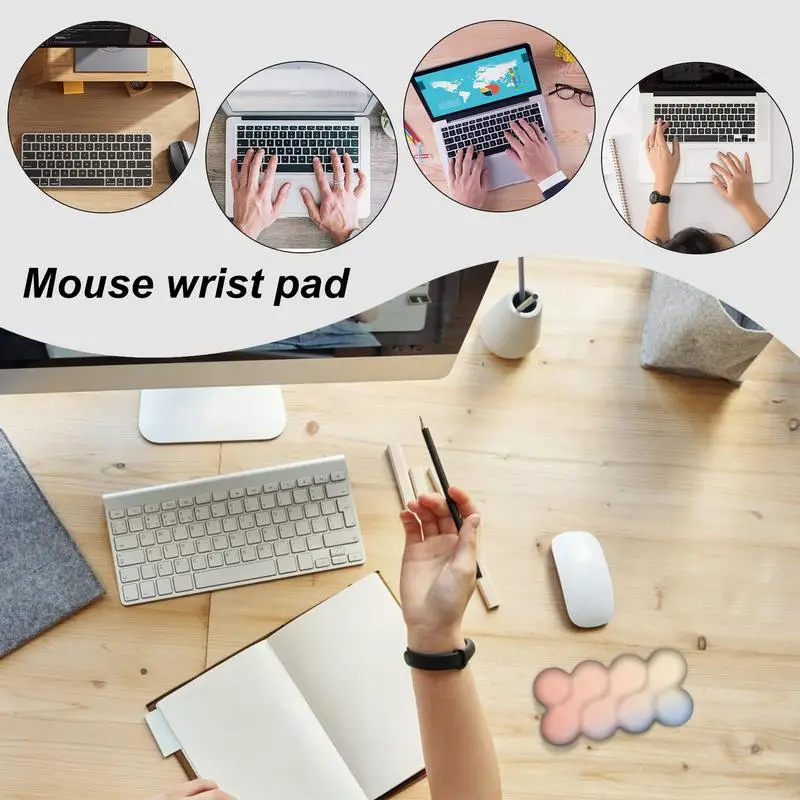 キーボードリストパッドソフトグラデーションハンドクッションソフトハンド保持リストレストパッド作業エリア学校や家庭用
