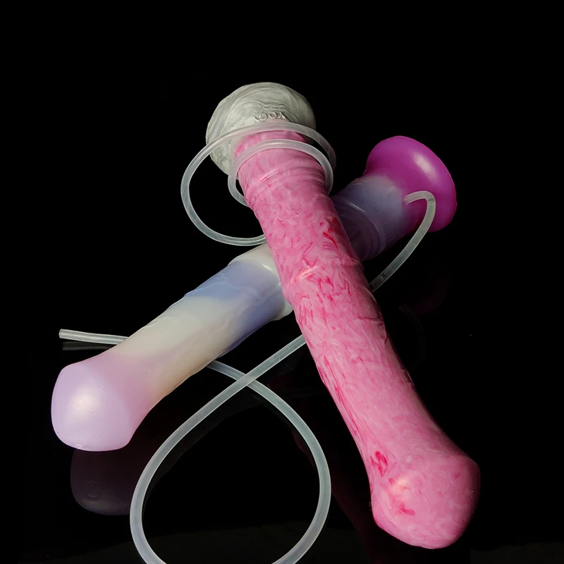 YOCY Long Horse Dildo Realistic Gray Meat Color Animal Dildos Squirting Fuction Vaginal Stimualtor Fake Penis Sex Toy For Female