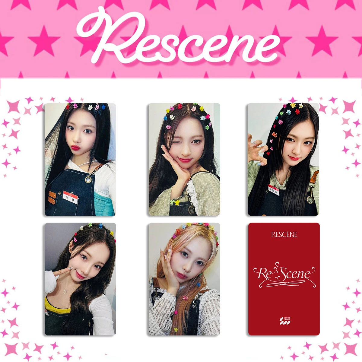 2026 New RESCENE Girl Album Pretty Girl Song Cards PINKY UP