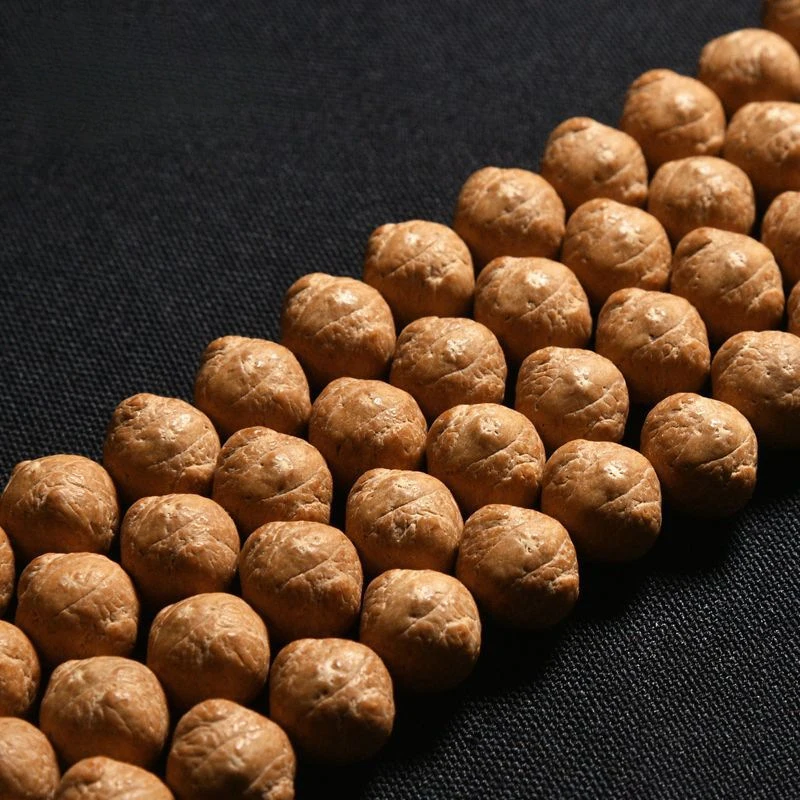 Nepal special-shaped micro-striped angular small-eye Bodhi seed bracelet 108 Buddhist prayer beads with a connecto
