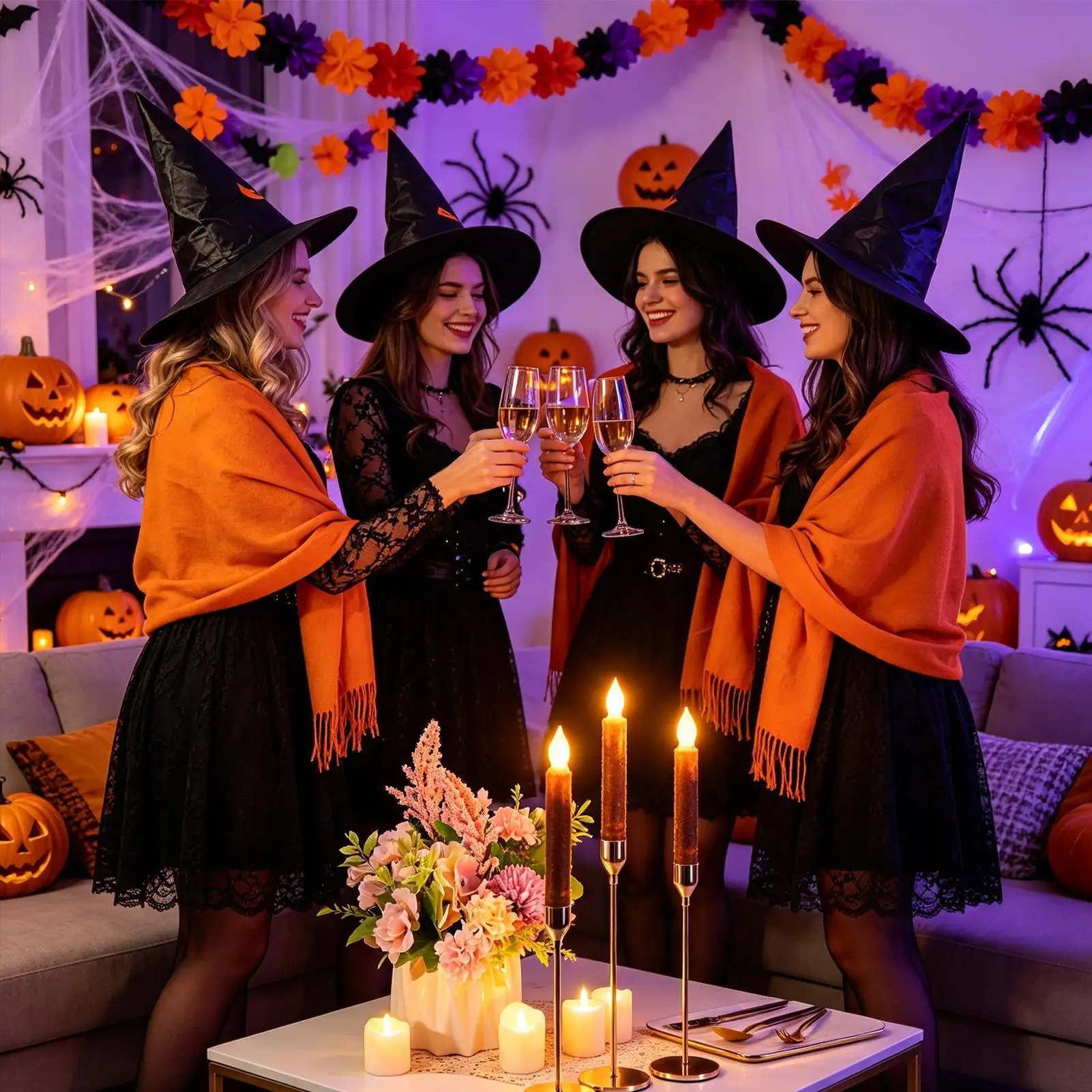 Fake Candles Battery Operated Realistic with Remote and Timer Flameless Candles with Remote for Winter Wedding Dinner Fireplace