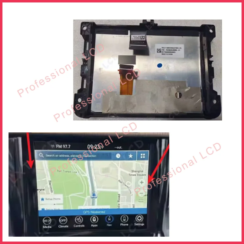 

Oem Truly LCD Display Screen TDO-XGA0840J00009-V1 TDO-XGA0840J00009 For Compass Longitude 2020 DVD Navigation Audio LCD Monitor